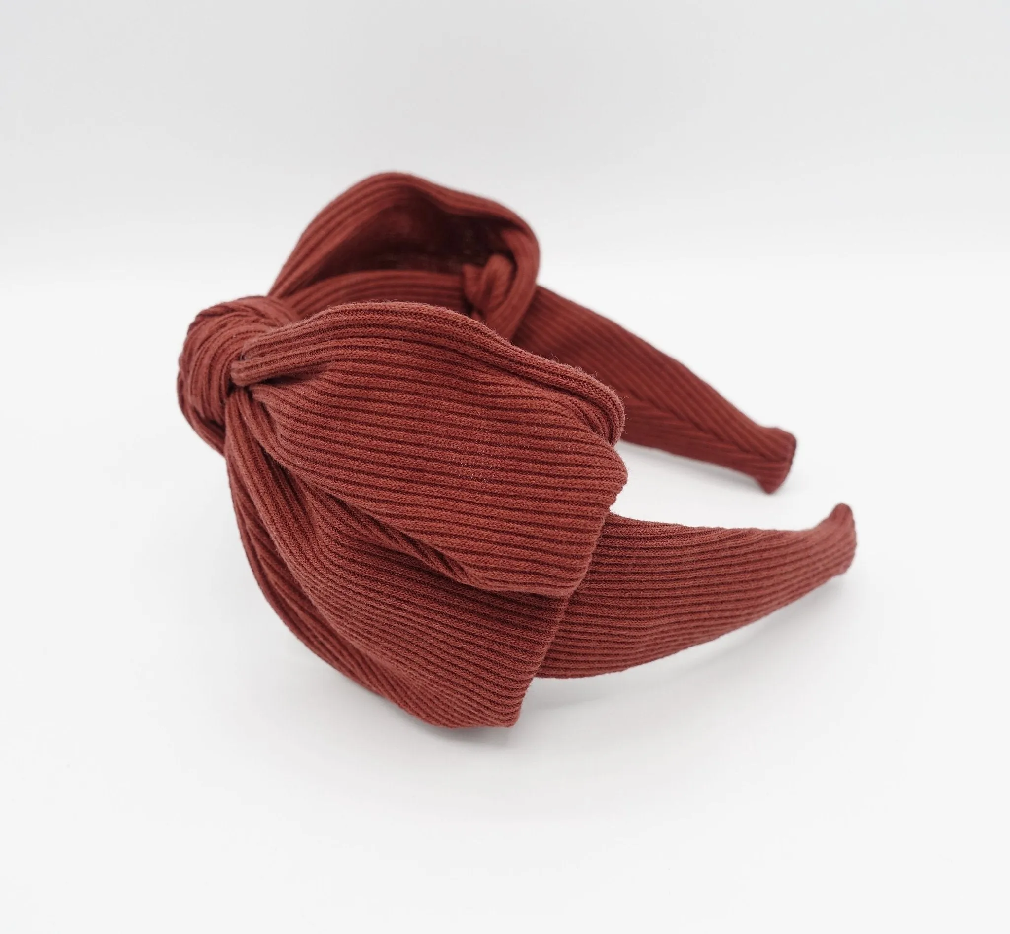 Puff bow headband rib span knot hairband wired bow unique hair accessory for women