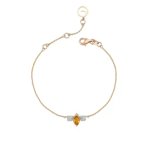 QUEEN BEE BELLA GOLD DIAMOND BRACELET