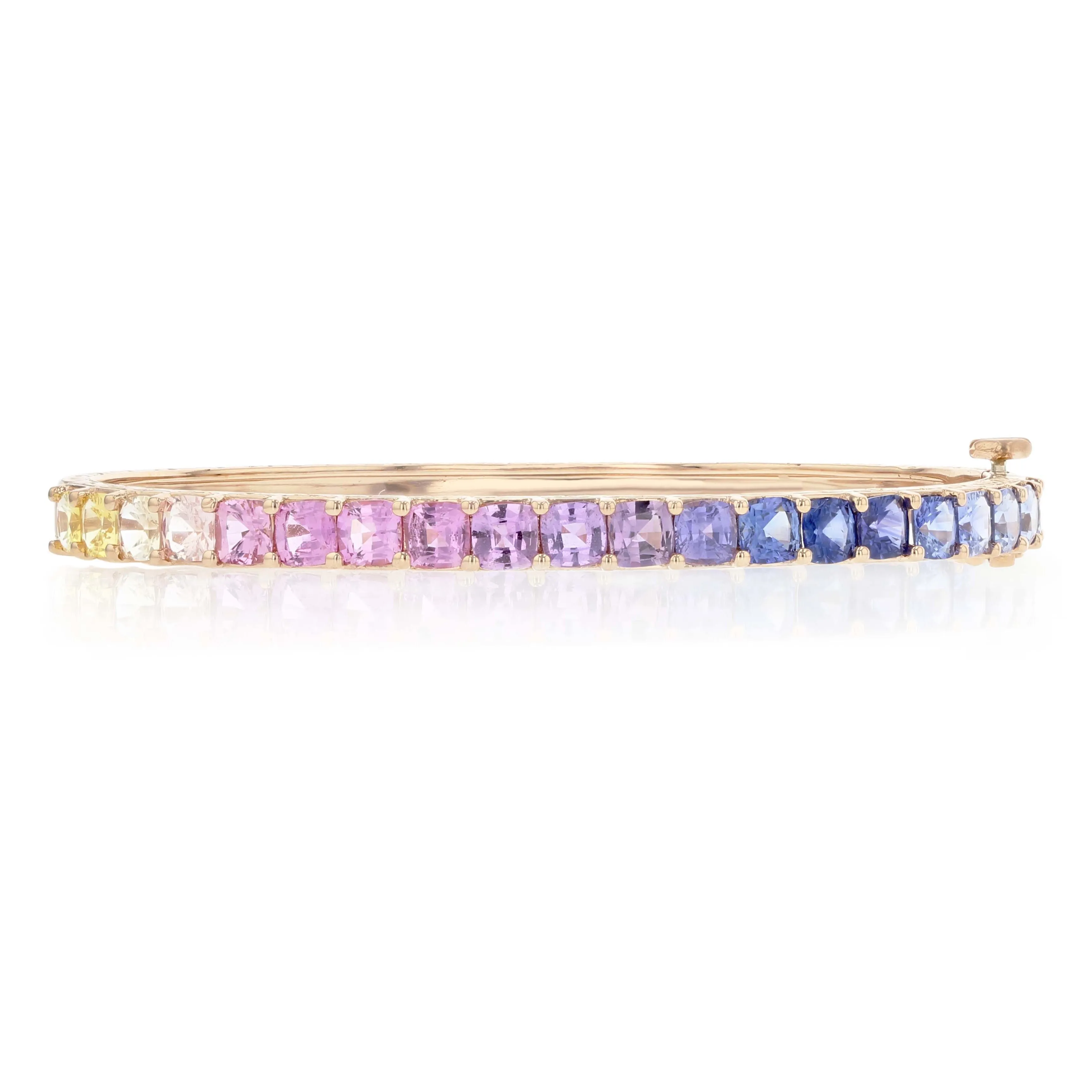 Rainbow Sapphire Bangle
