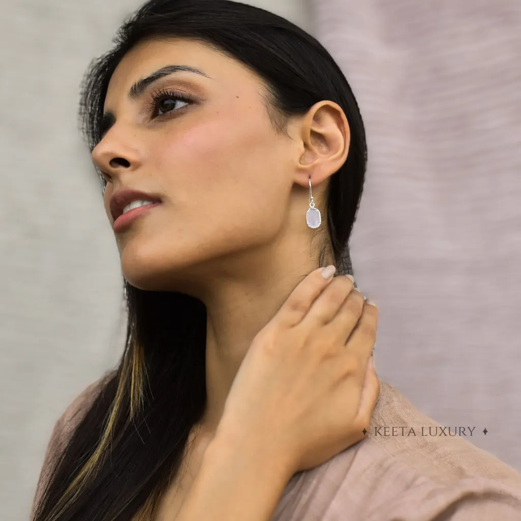 Raw Charm - Moonstone Earrings