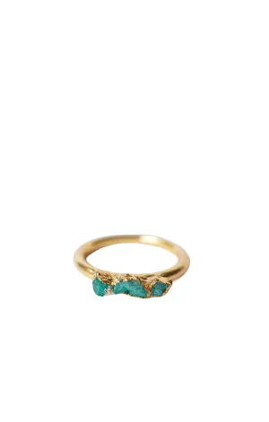 Raw XL Emerald Ring