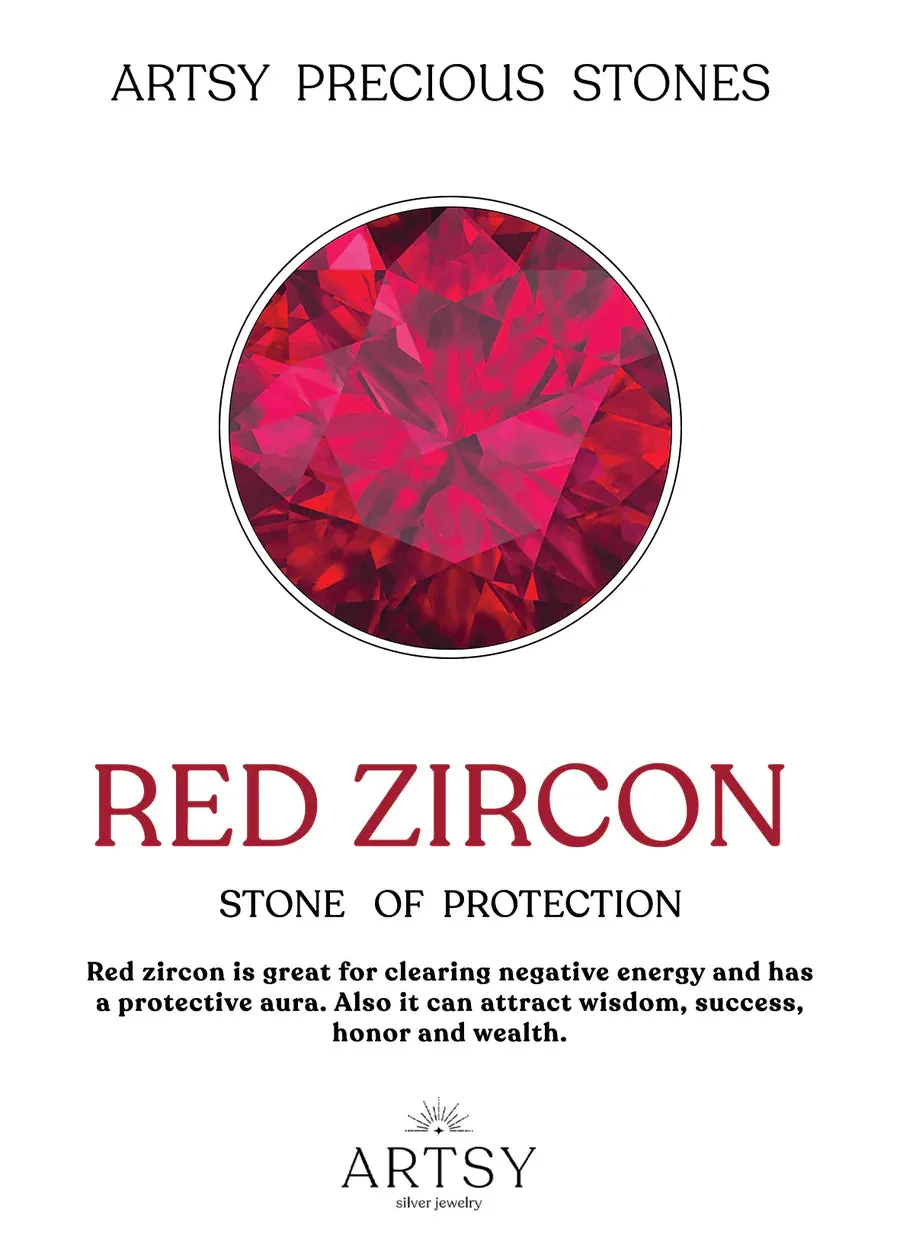 Red Zircon Stone Bracelet