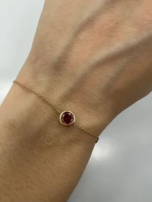 Red Zircon Stone Bracelet