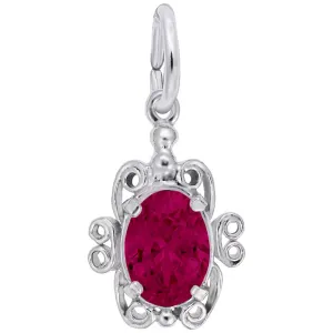 Rembrandt Charms - Filigree July Stone Charm - 4764-007