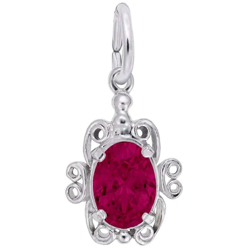 Rembrandt Charms - Filigree July Stone Charm - 4764-007