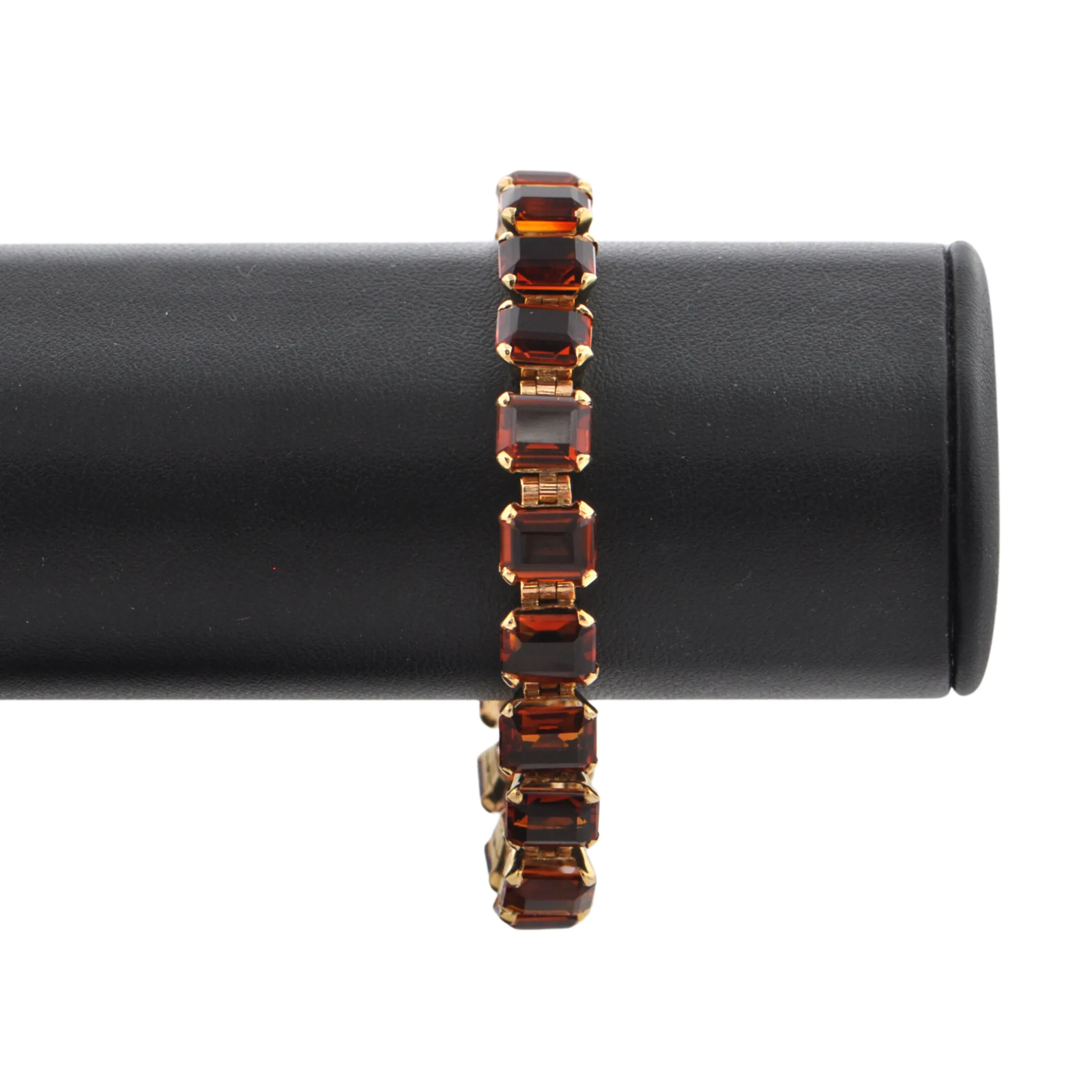 Retro 38ct Citrine 18k Gold Bracelet