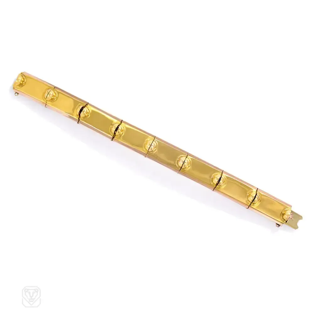 Retro gold "Dearest" bracelet