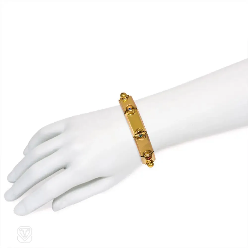 Retro gold "Dearest" bracelet