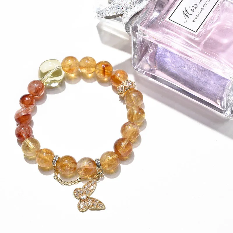 Rich Butterfly - Citrine Bracelet