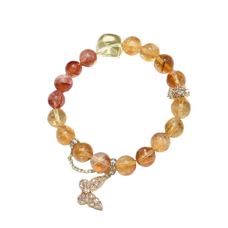 Rich Butterfly - Citrine Bracelet