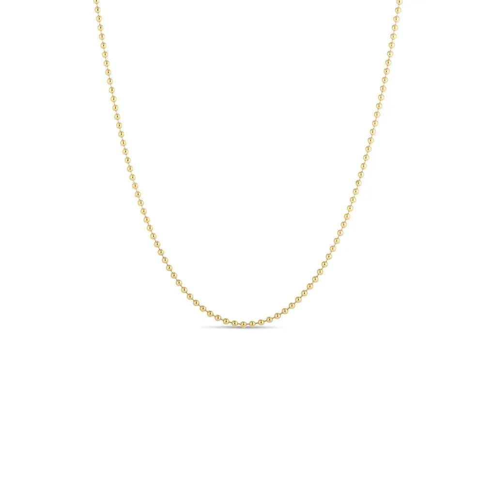 Roberto Coin 18k Yellow Gold Bead Chain Necklace
