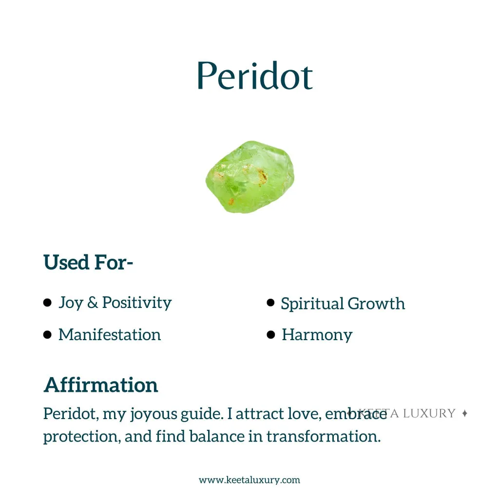 Rosary Charm - Peridot necklace