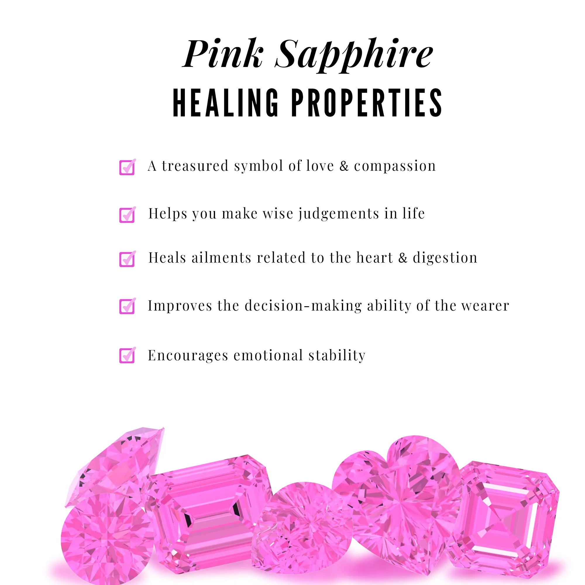 Round Pink Sapphire Star Charm Bracelet