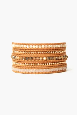 Santi Wrap Bracelet Natural Mix