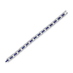 Sapphire & Diamond Link Bracelet