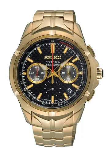 SEIKO COUTURA CHRONOGRAPH GOLD BRACELET SSB438P