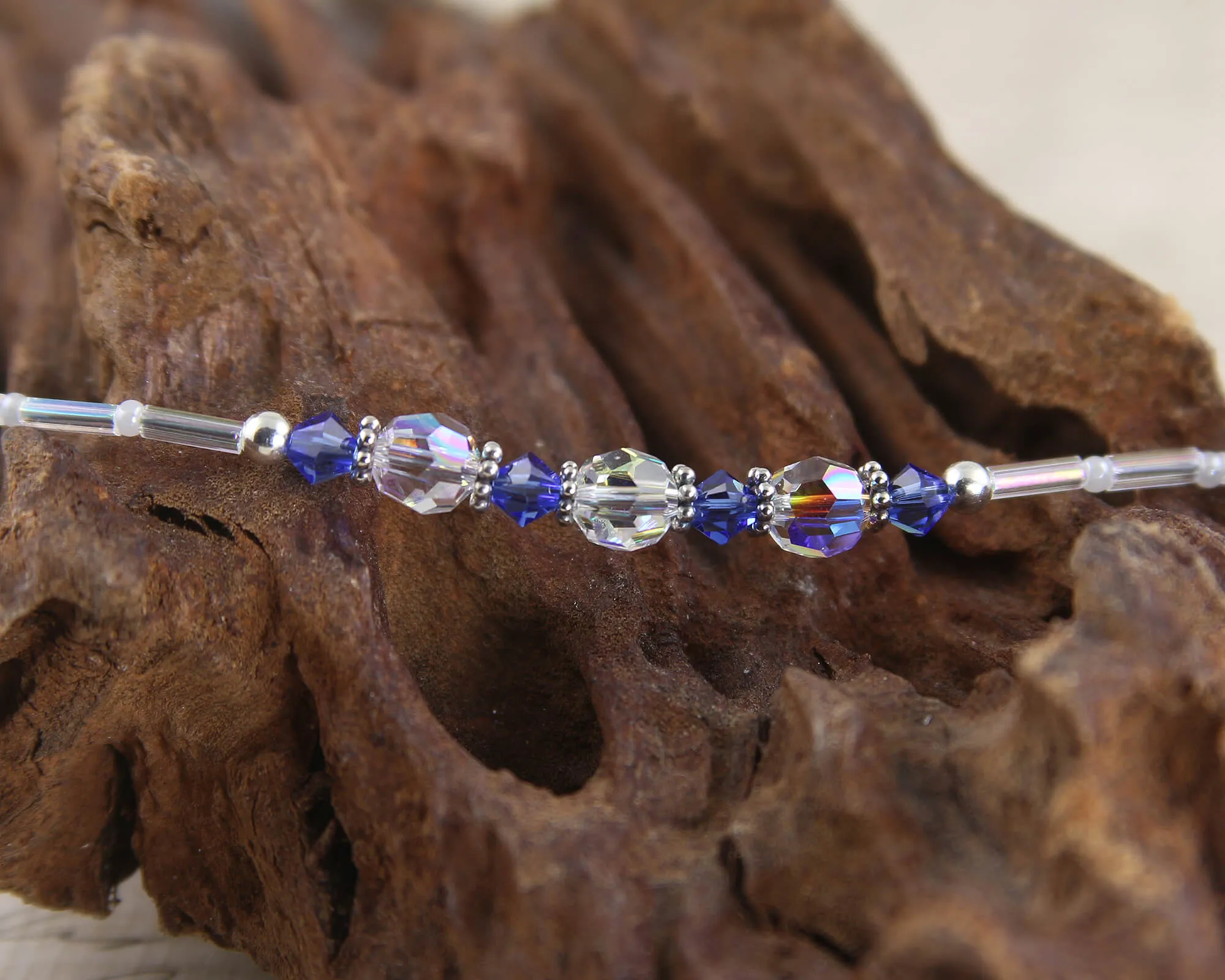 Serenity - Something Blue Wedding Sapphire Anklet