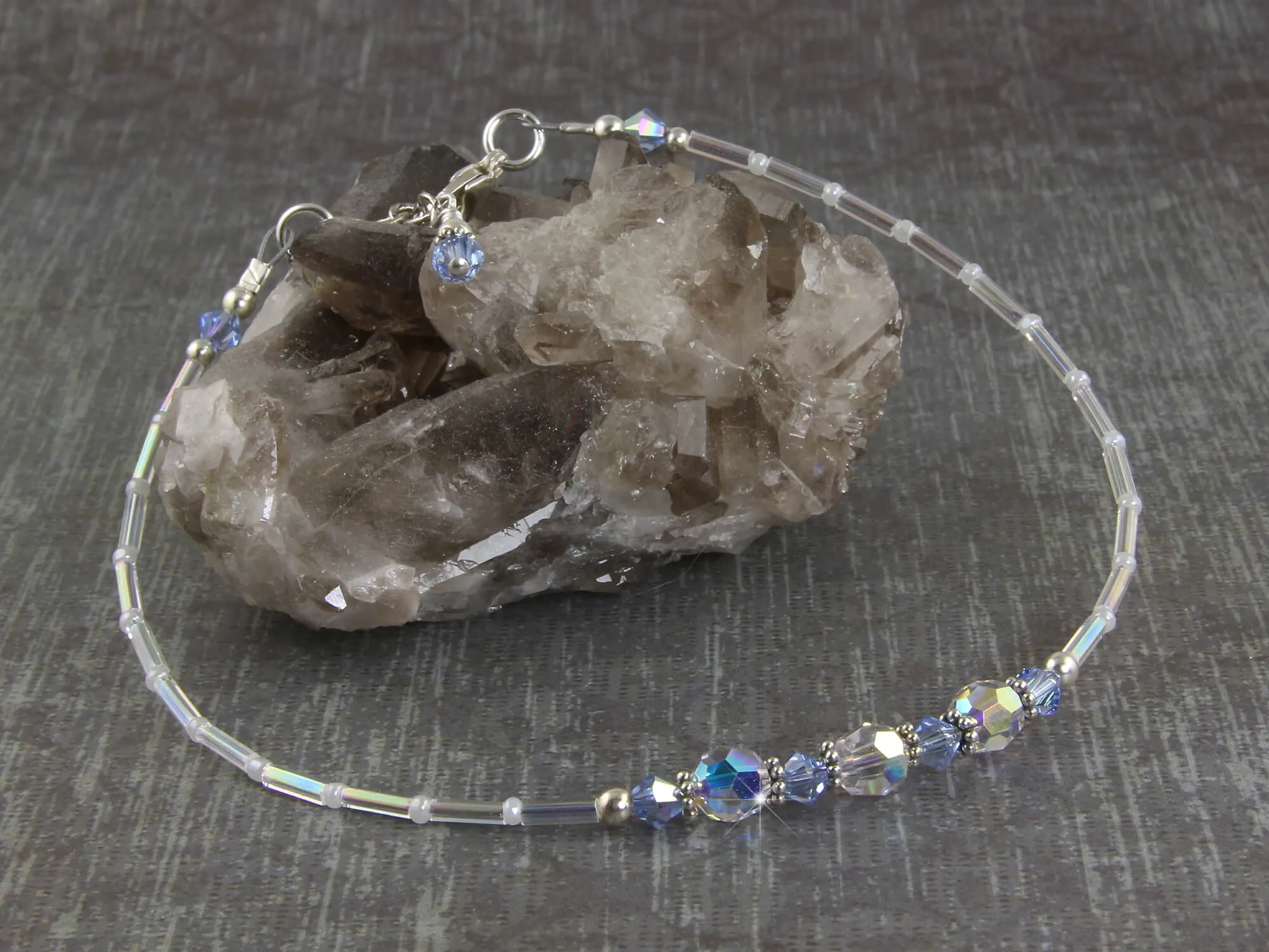 Serenity - Something Blue Wedding Sapphire Anklet