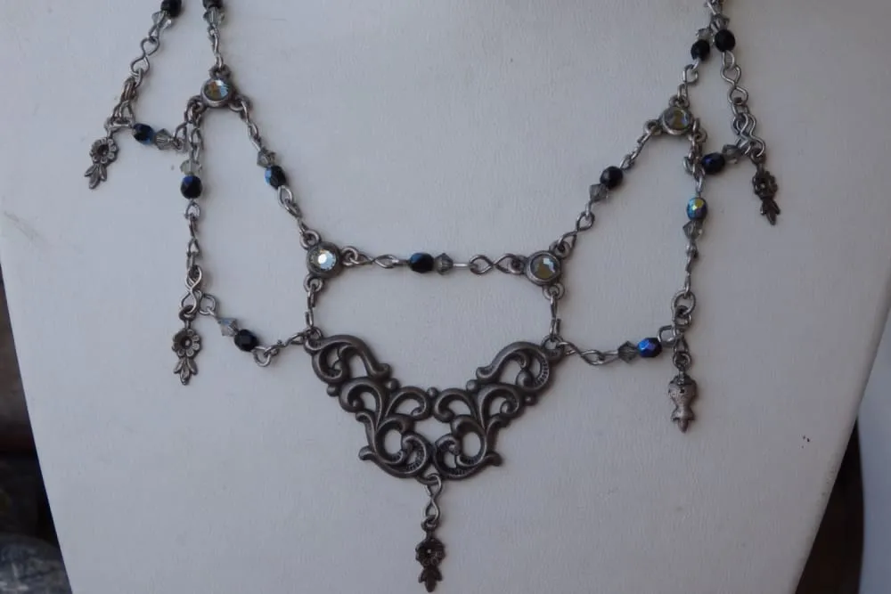 Silver Bib Necklace