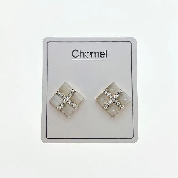 Simulated Moonstone Earrings