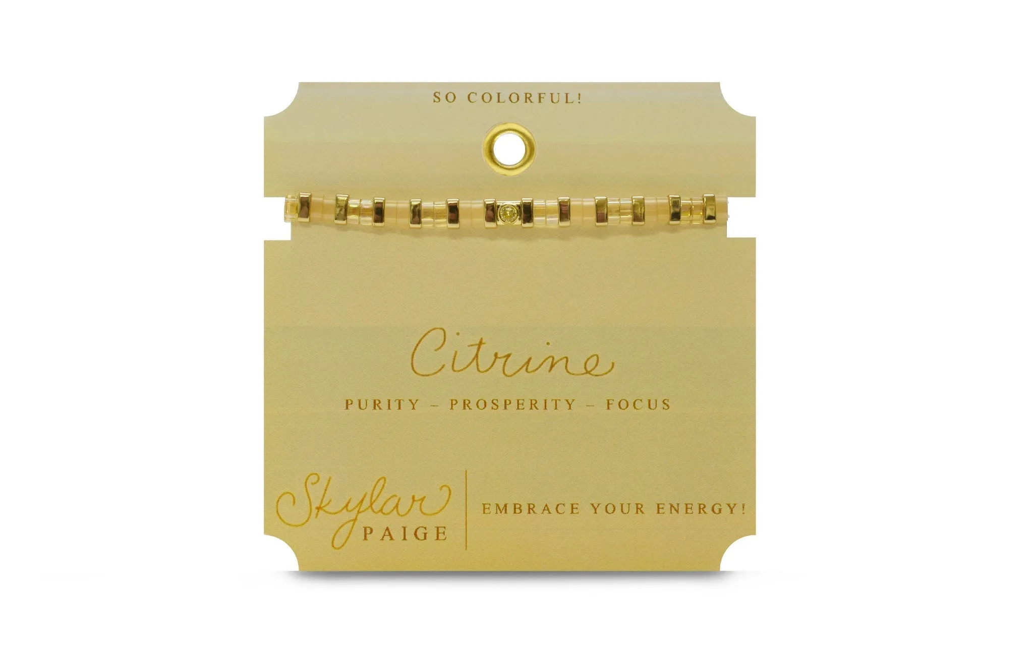 Skylar Paige So Colorful! Citrine Birthstone Bracelet