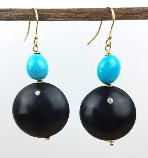 SLEEPING BEAUTY TURQUOISE EARRINGS