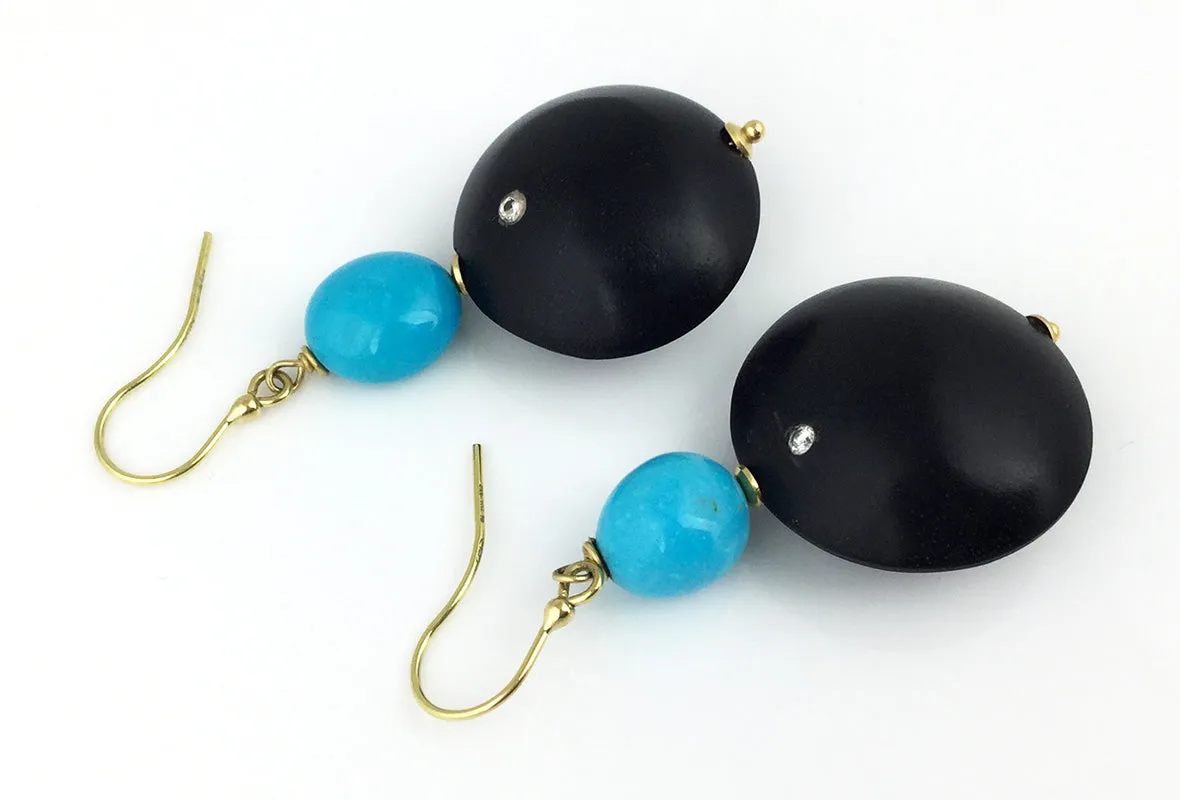 SLEEPING BEAUTY TURQUOISE EARRINGS