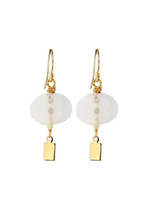 Solo Earrings -  Moonstone