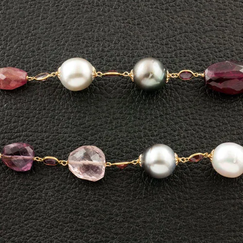 South Sea, Tahitian Pearl & Bead Necklace