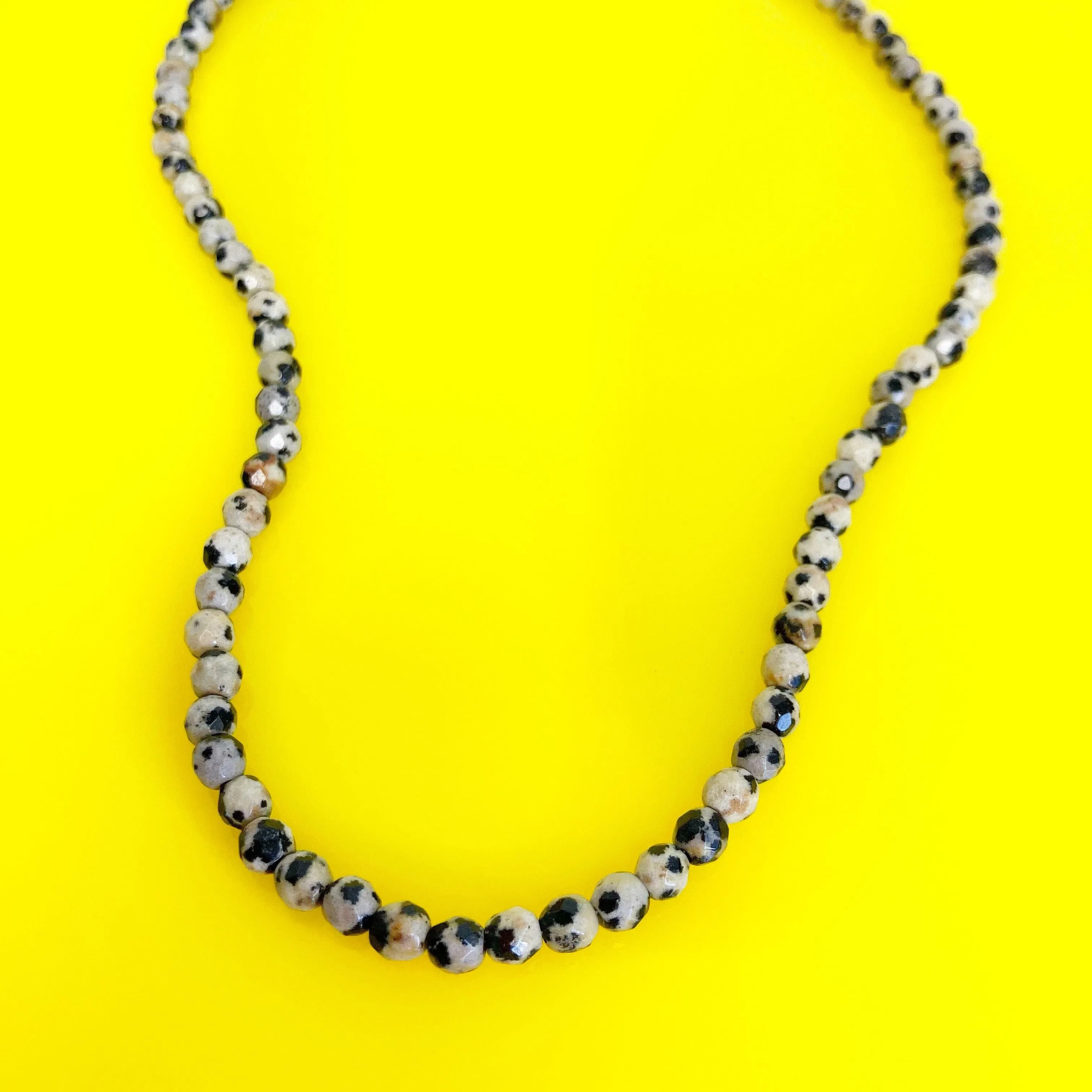 Spotted | Dalmatian Jasper Beaded Necklace