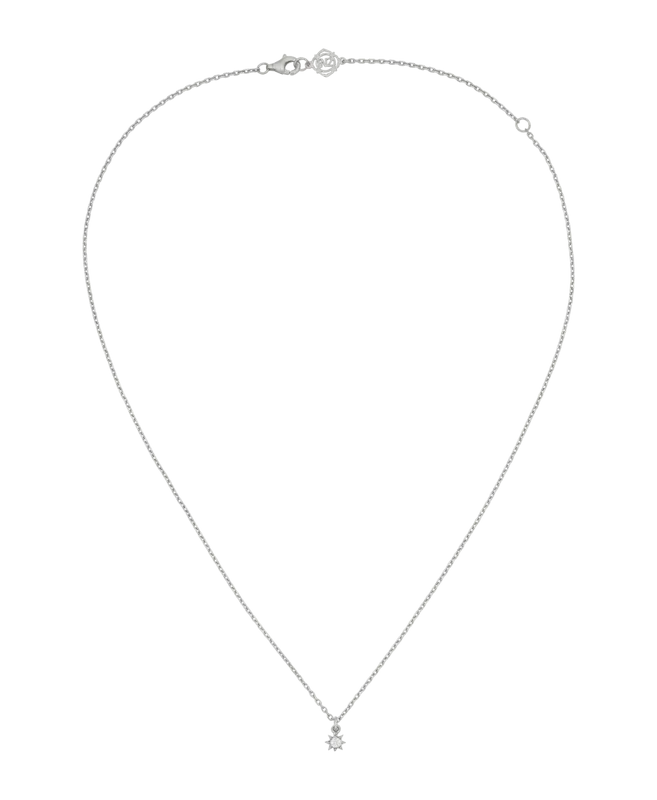 Stella Necklace | Sterling Silver | White Zircon
