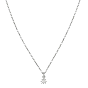 Stella Necklace | Sterling Silver | White Zircon