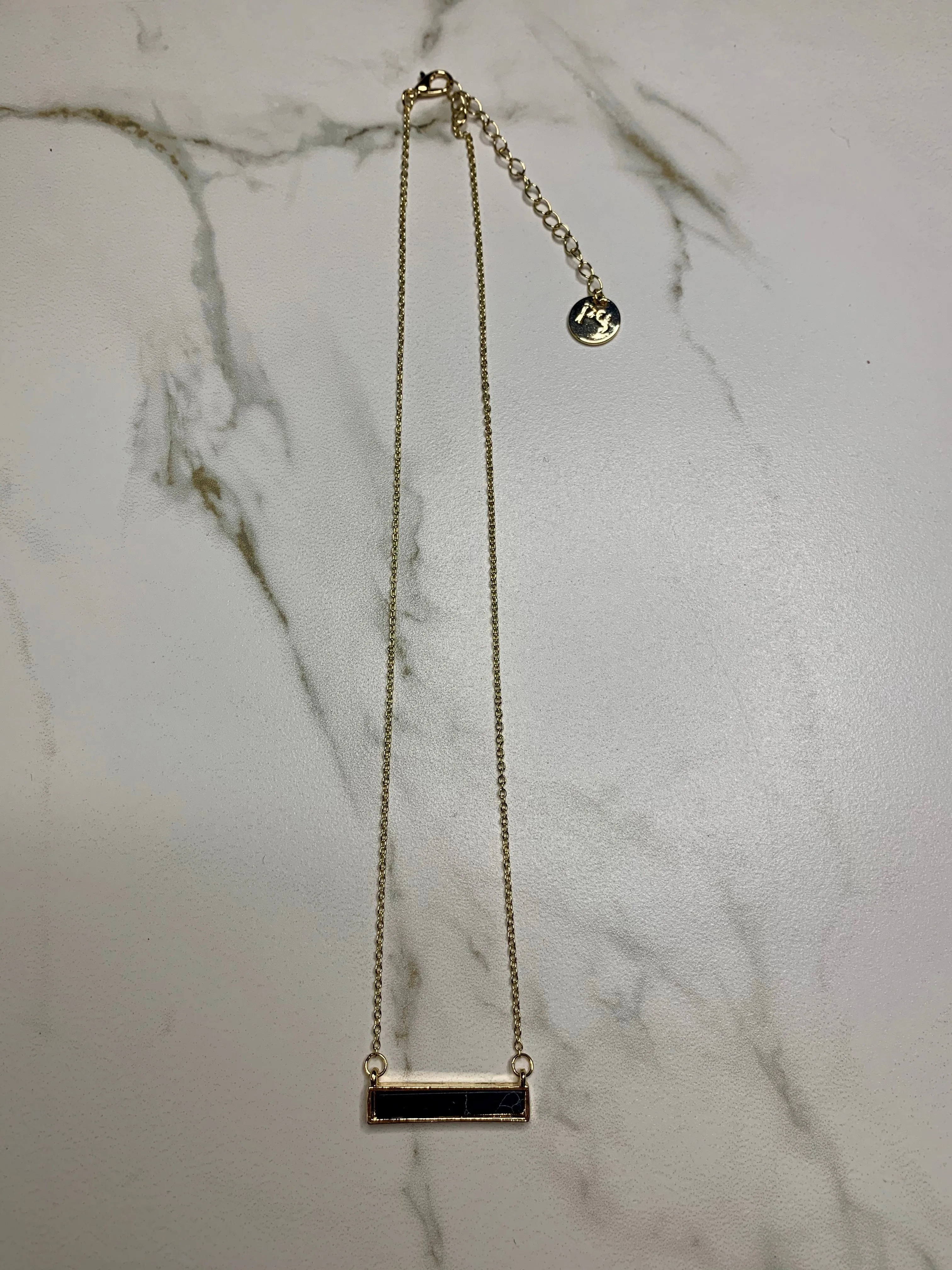 Stone Bar Necklace