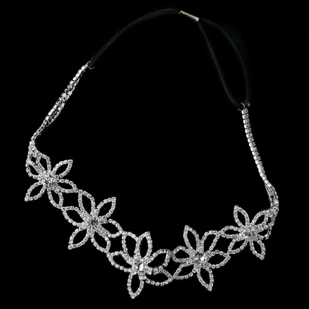 Super Pretty Crystal Floral Party Bridal Headband