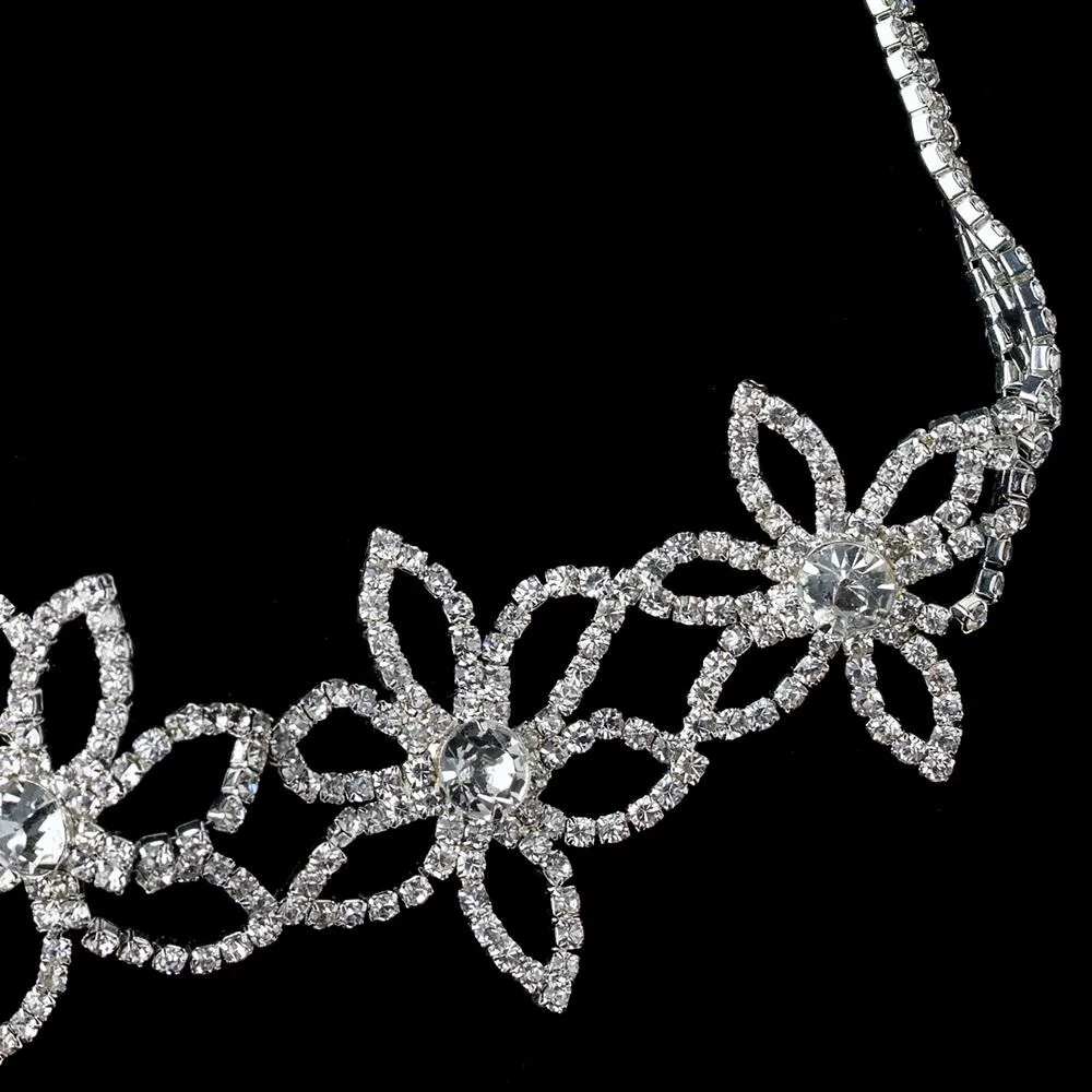 Super Pretty Crystal Floral Party Bridal Headband