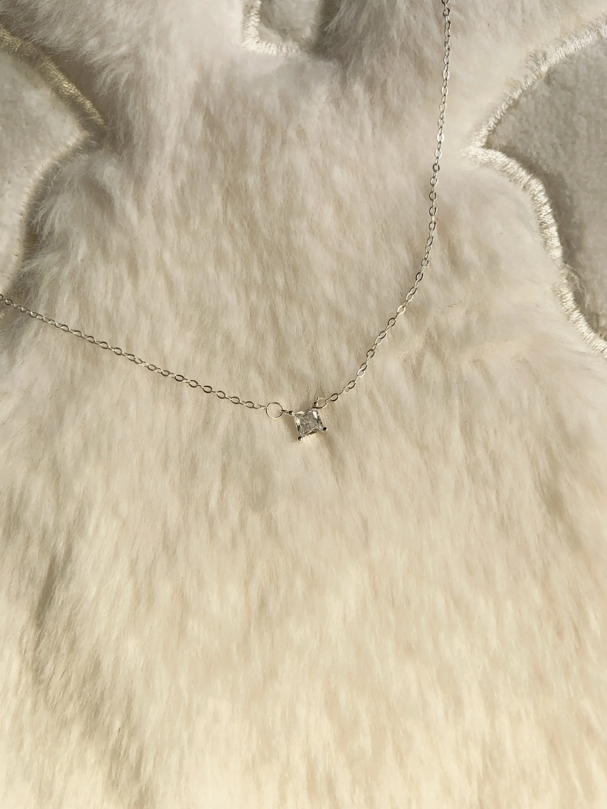 Teardrop ✧ Zircon Silver Necklace