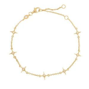 Tessa Starburst bracelet | 18K Gold Plated