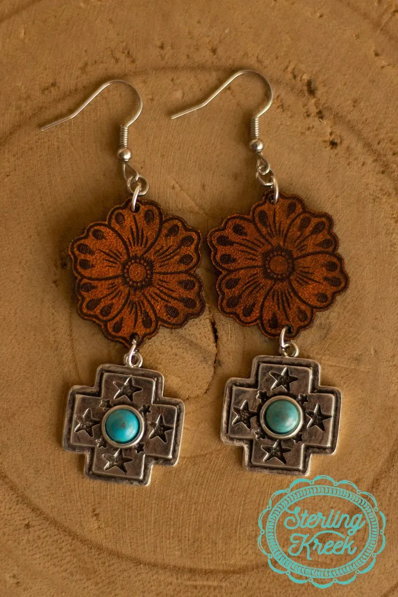 Texas Tooled Earrings