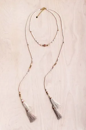 Thai Crystal Lariat Necklace