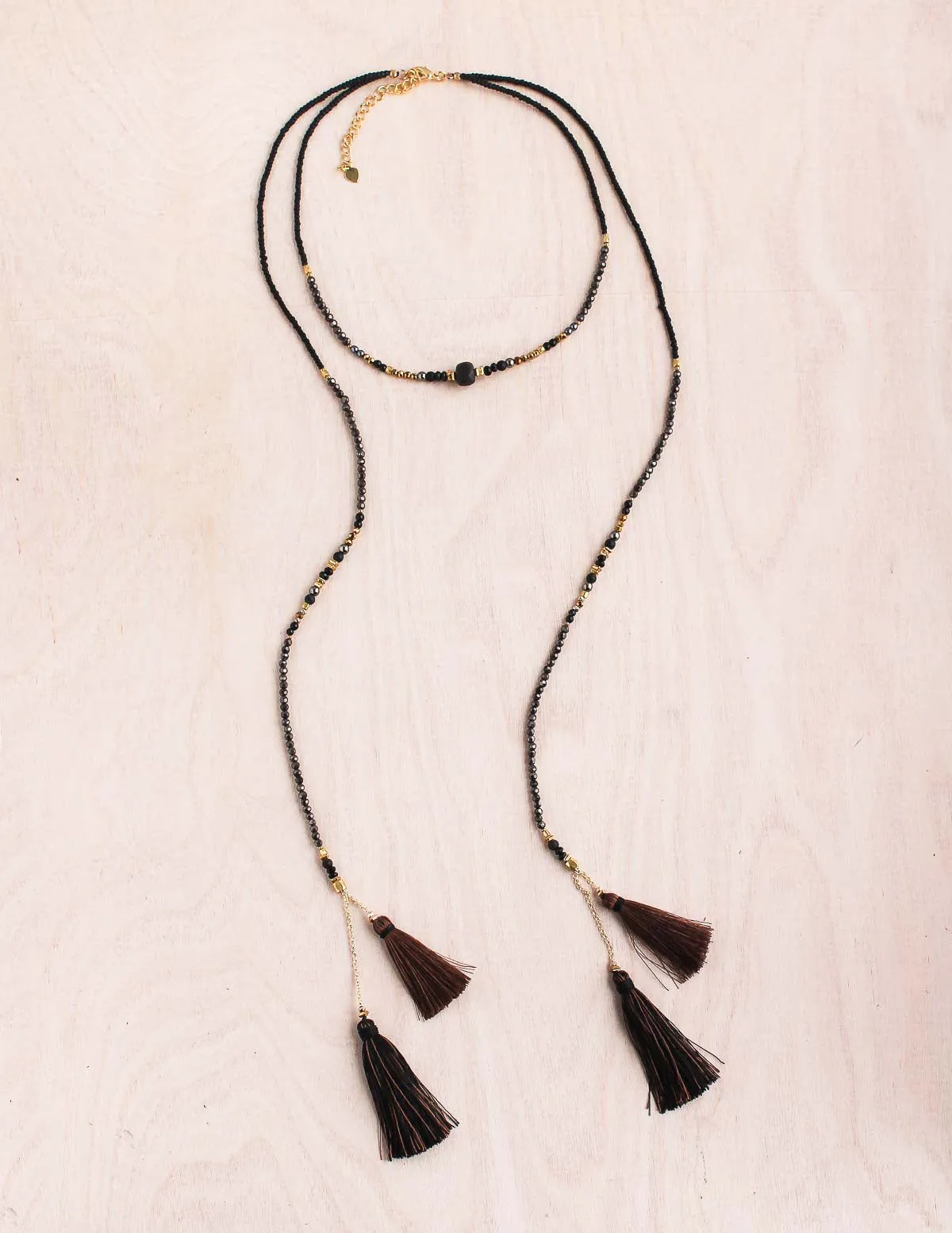 Thai Crystal Lariat Necklace