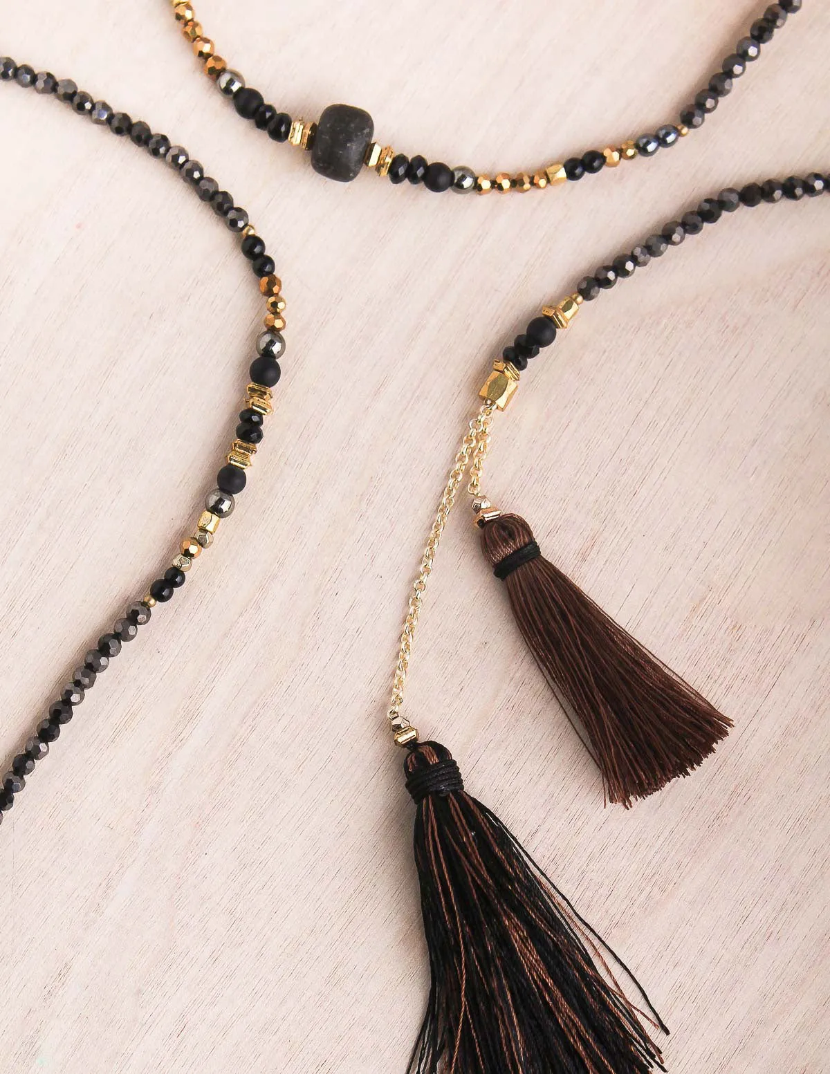 Thai Crystal Lariat Necklace