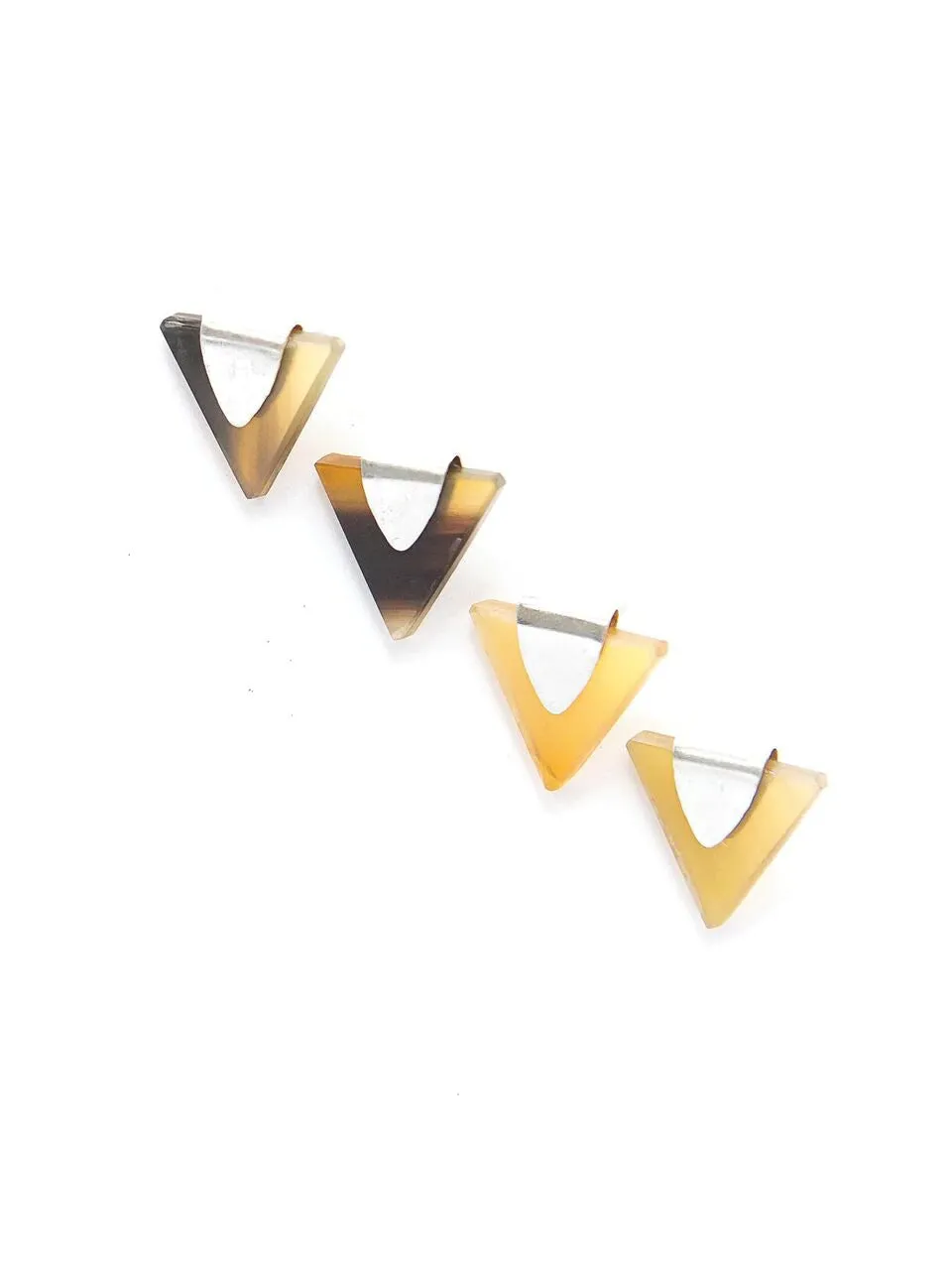 Triangle Horn Earrings