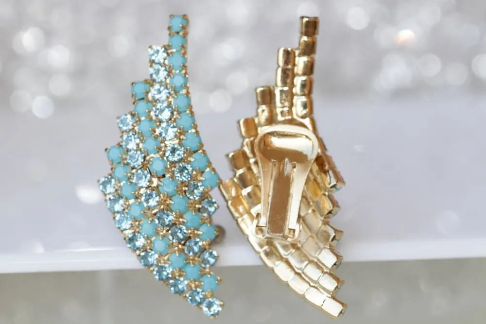 TURQUOISE AQUAMARINE EARRINGS