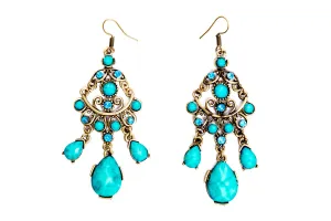Turquoise Drop Earrings (Lrg)