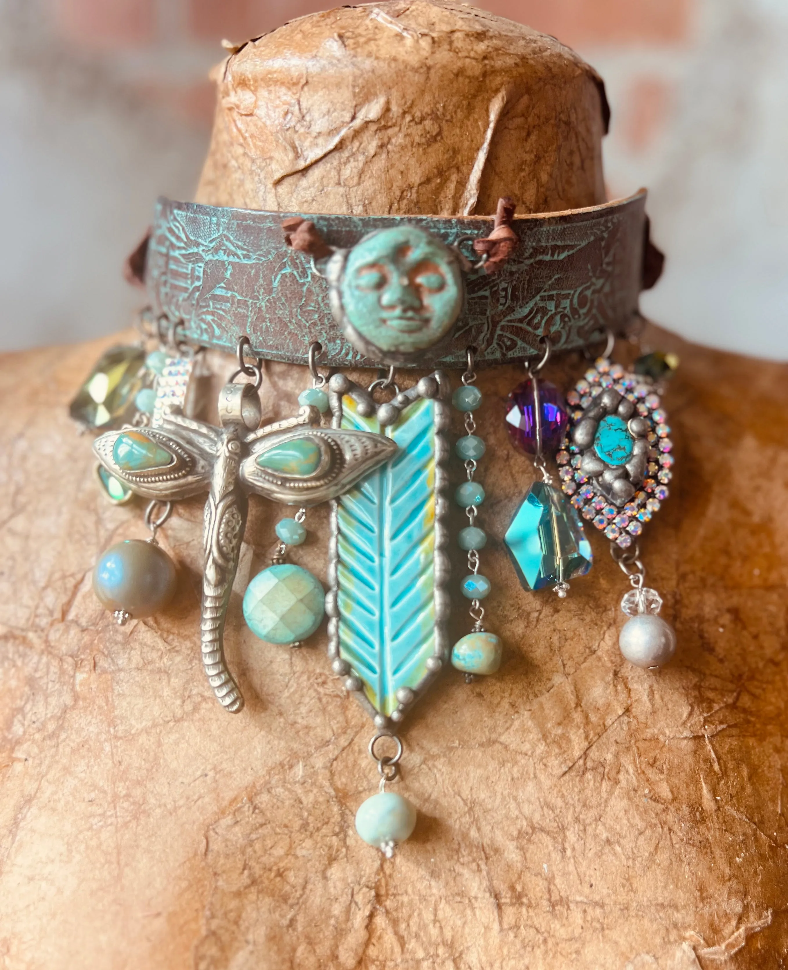 Turquoise Moon Choker