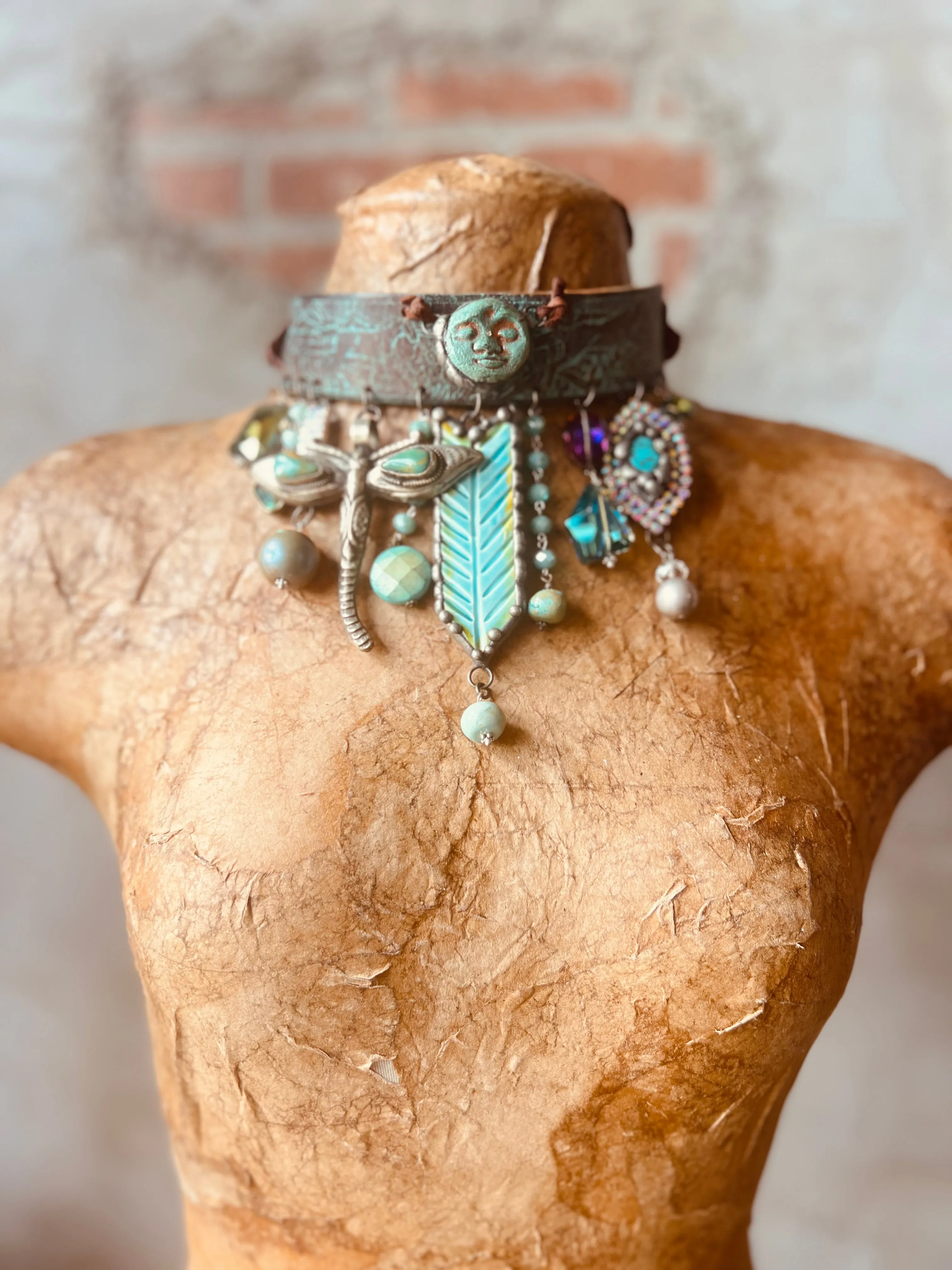 Turquoise Moon Choker