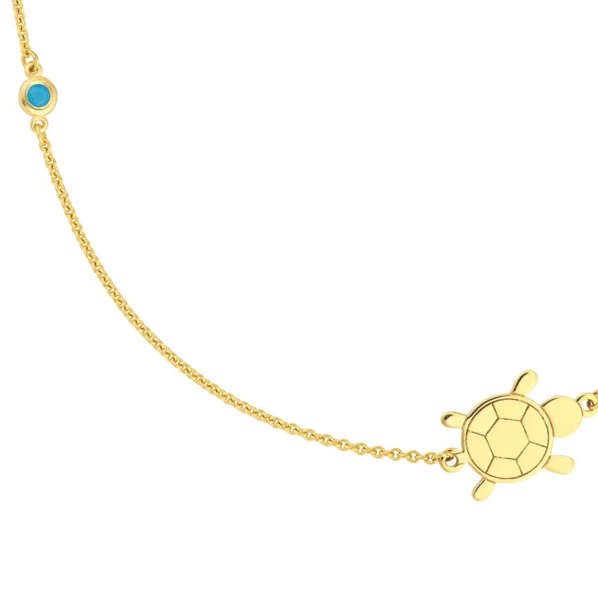 Turquoise Sea Turtle Necklace