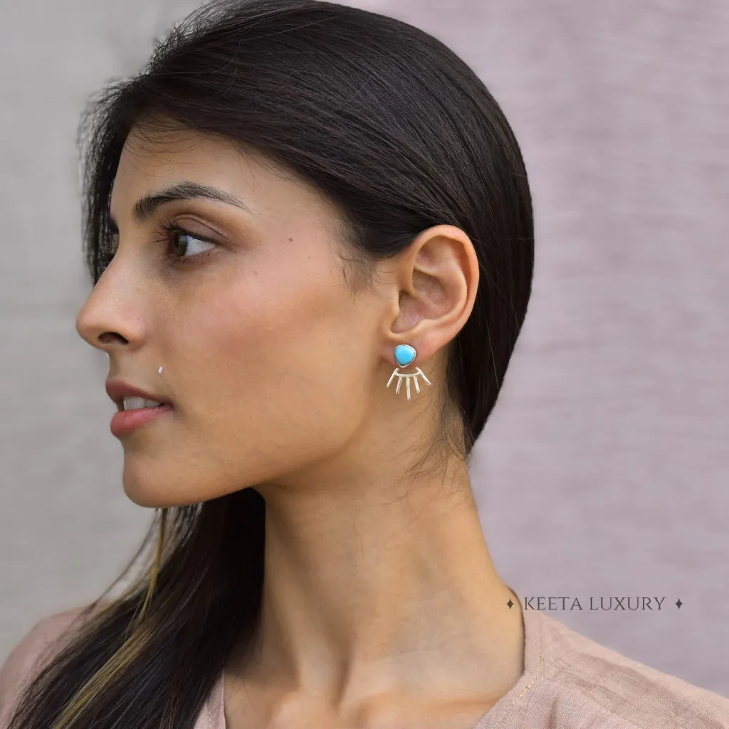 Twinkling - Turquoise Stud Earrings