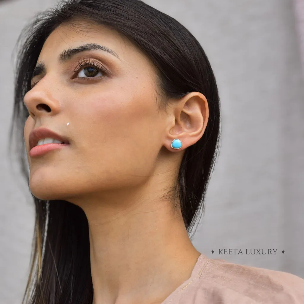 Twinkling - Turquoise Stud Earrings
