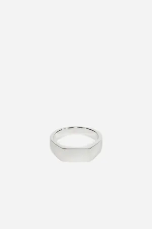 Type 003 Rectangle Signet Ring Sterling Silver (M)